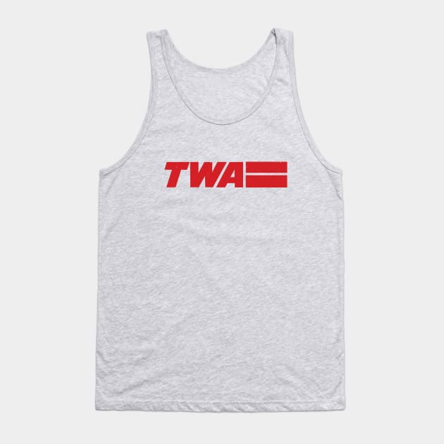 TWA Vintage Logo Tank Top by BodinStreet